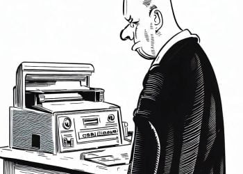 ¿Las fotocopias sirven como medio de prueba? 7 Juez observando una fotocopiadora