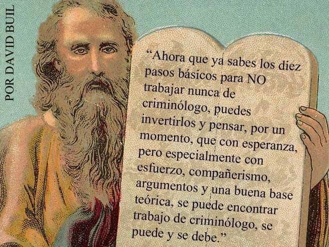 10 pasos para NO trabajar de criminólogo 9 10 pasos para NO trabajar de criminólogo