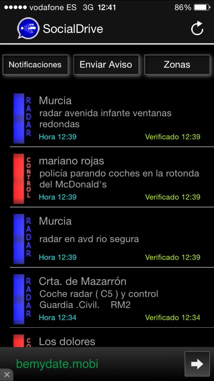 Usuarios avisando de controles policiales al servicio de los delincuentes 8 Usuarios avisando de controles policiales al servicio de los delincuentes